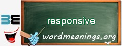 WordMeaning blackboard for responsive